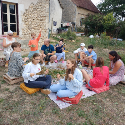 Stage de vannerie en famille